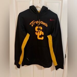 Nike Men's Black and Gold Trojans Hoodie